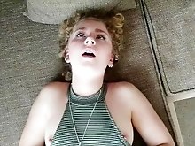 Eye Rolling Clit Orgasm - Blonde Girl Fucked After School