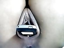 Webcam - Cell phone in pussy