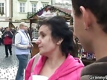 He bangs her shaggy hole from behind