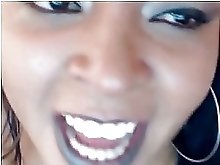 Webcams 2014 - Sexy Chocolate Colombian Blowing Dildo