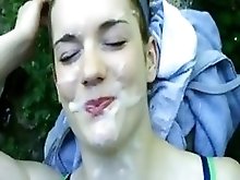 Amateur outdoor facial
