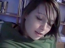Guy convinces his hot gf to let him tape her masturbating