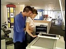 busty russian beauty fucked at the photocopiers - nm17