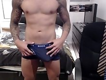 Hunk Shoots Hot Cum Load in Underwear!