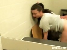 CZECH AMATEURS - HORNY BRUNETTE GETS FUCKED IN PUBLIC