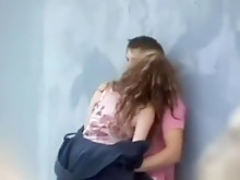 Voyeur tapes a partyslut fucking some guy in public during daytime, after a night out.