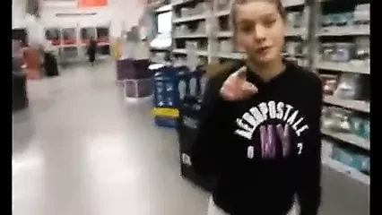 quickly sucked in the   store and took the sperm in her m